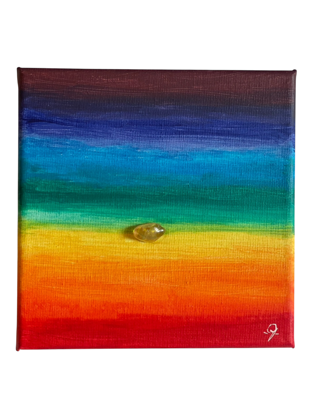 Quadro "Un Mare di Arcobaleno" di Giulia Regain: arte ispirata, colori vib